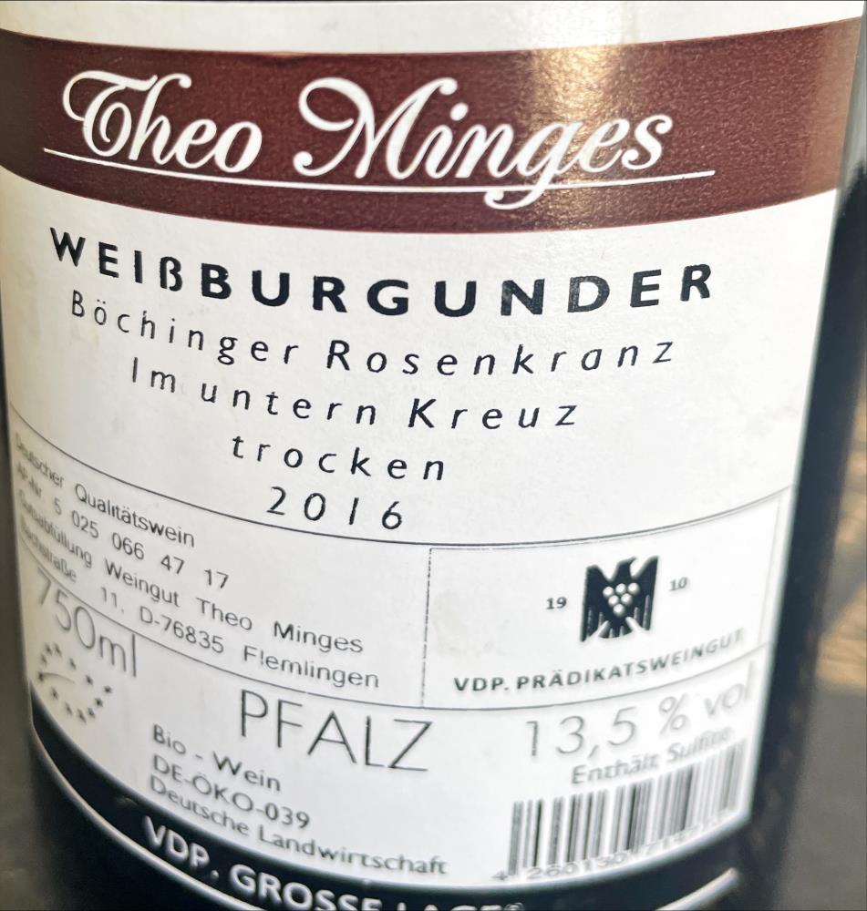 21 BÖCHINGER ROSENKRANZ GG,  Weißburgunder tr.TM