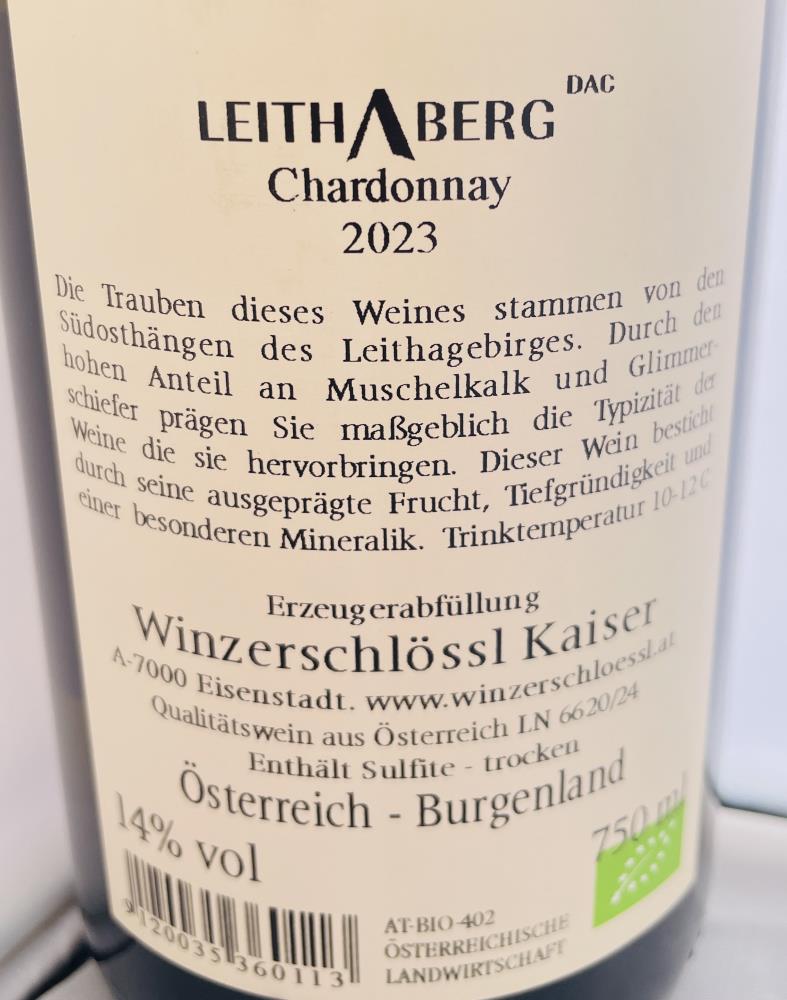 24 Leithaberg Chardonnay DAC Weingut Kaiser