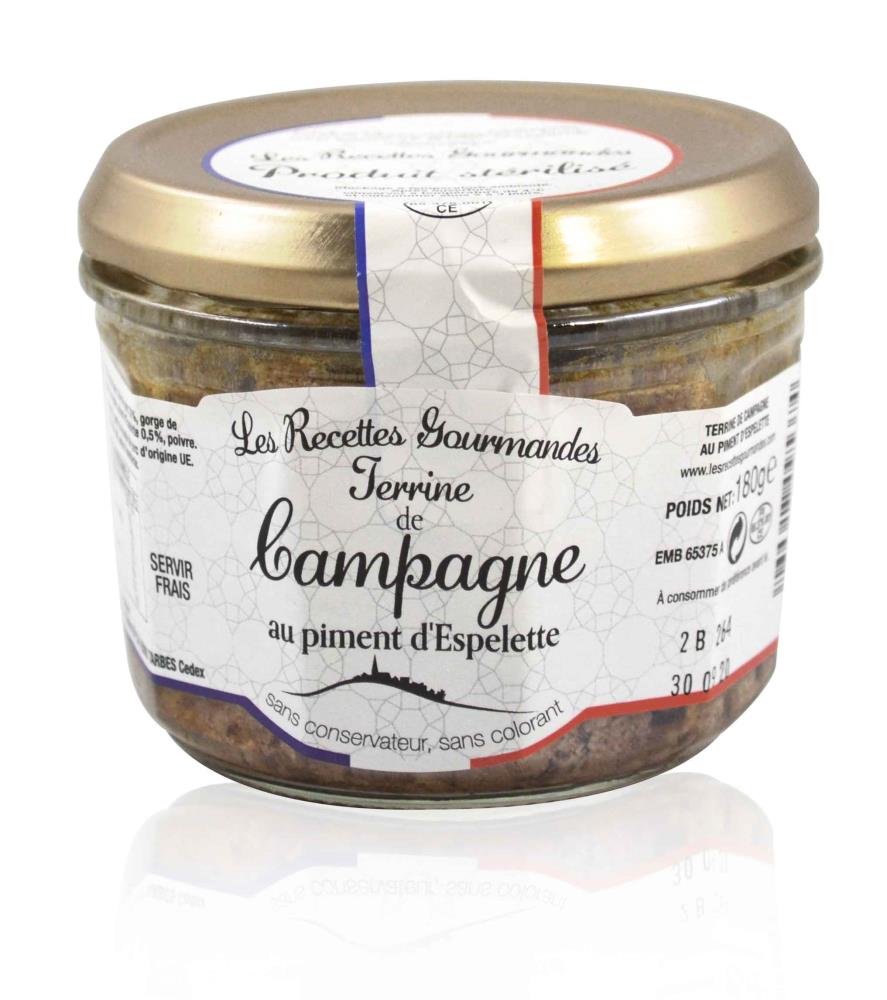 Bauernterrine mit Piment d'Espelette 180g, RECETTES GOURMANDES