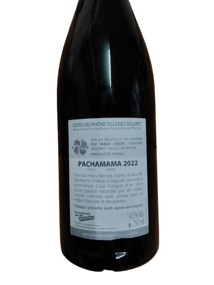 22 Cuvée PACHAMAMA Séguret C.d.R.Villages Dom.de Creve Coeur