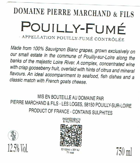 24 Pouilly-Fumé AC,  Dom.Pierre Marchand