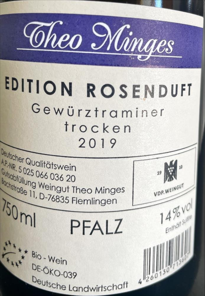19 Gew.traminer Spätl.tr.EDITION ROSENDUFT TM.