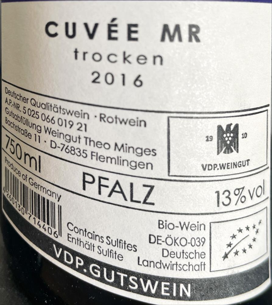 16 Cuvée MR trocken THEO MINGES