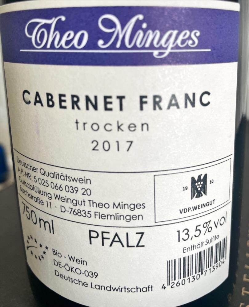 17 Cabernet Franc Weingut THEO MINGES