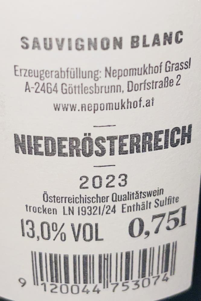 23 Sauvignon Blanc Nepomukhof Carnuntum