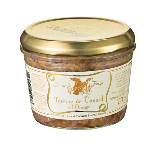 Terrinr de Canard à l'Orange 180gr. Beauharnais