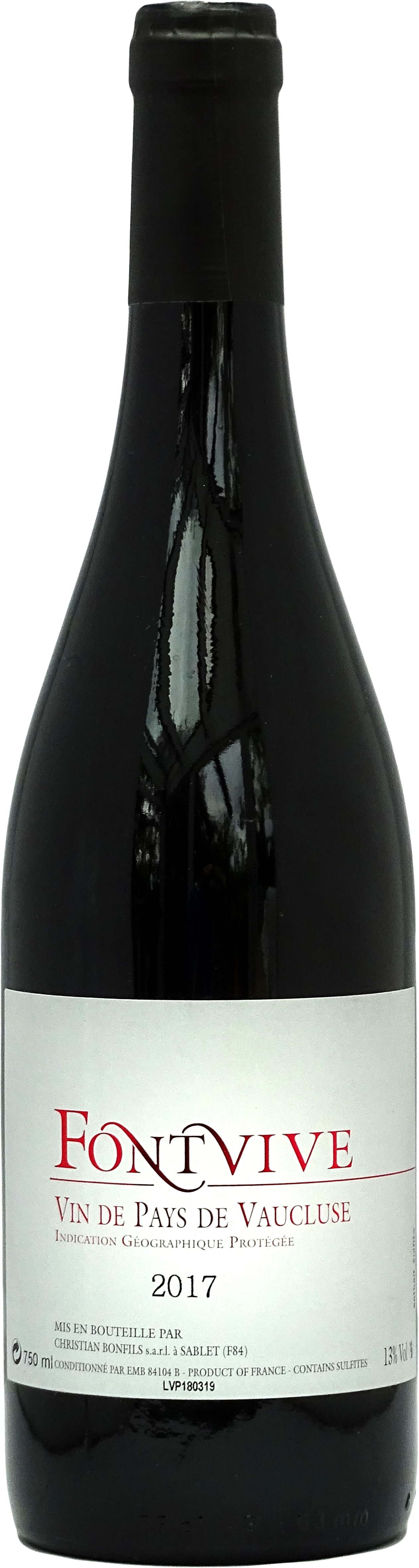 2022 FONTVIVE  Vin de Pays Rouge Domaine de Boissan