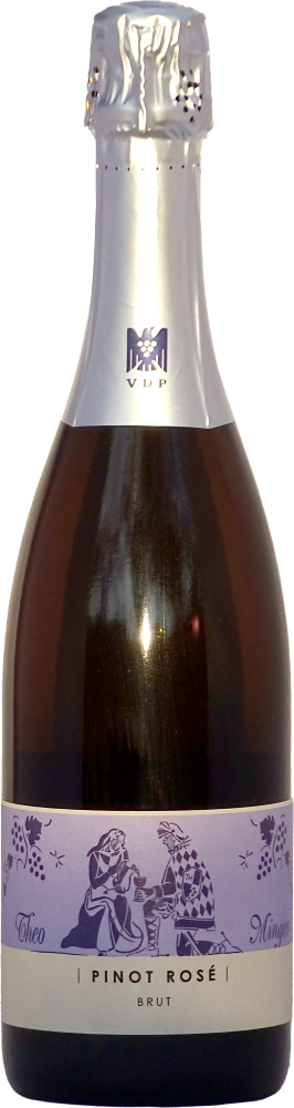 Pinot Rose Sekt b.A.Brut handger.THEO MINGES